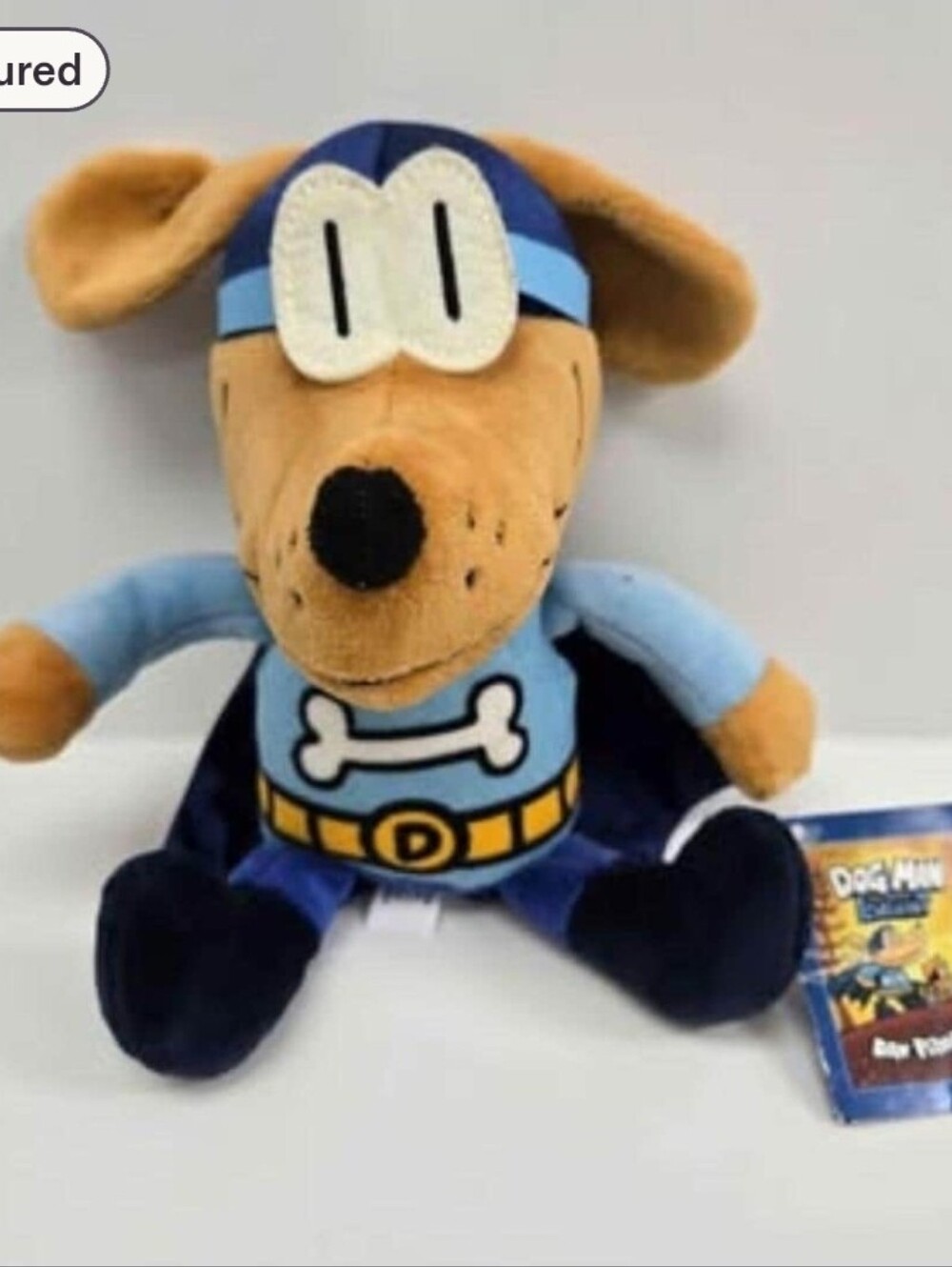 Dog Man The Bark Knight 9" Plush Stuffed Animal Toy Doll Dav Pilkey
